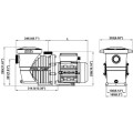 Pompa Do Basenu TEBAS SATURN 14M3/H 230V 1,0 KW