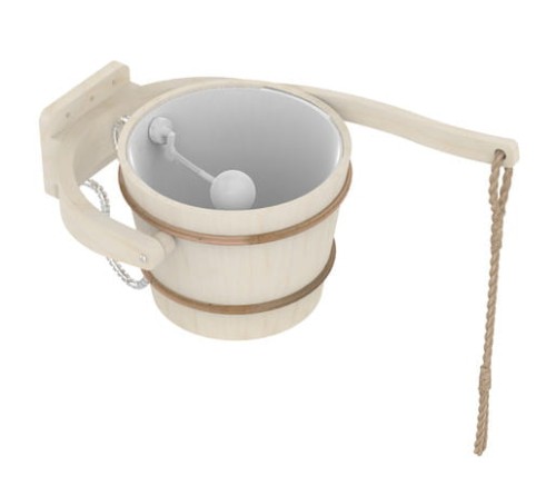 Wiadro prysznicowe 18l po saunie