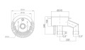 Przeciwprąd do basenu Huragan Tebas 70 m3/h 230V 2,2 kW bez złączek do podłączenia