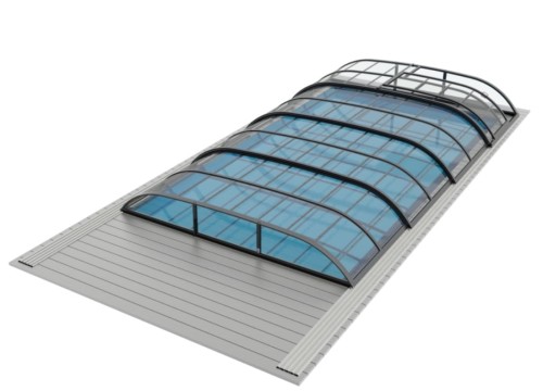 Zadaszenie basenowe Wave linia niska