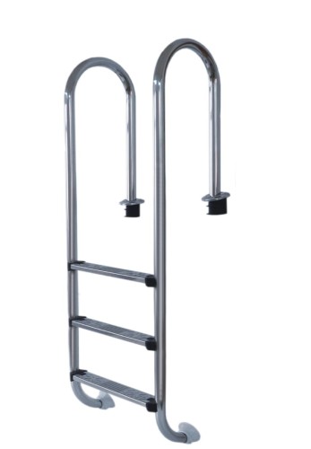Drabinka do basenu  Lina 4 stopniowa stal 316 z Anodą | Zalecana do wody słonej