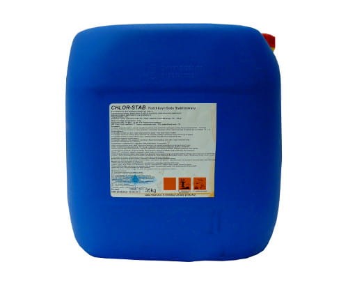Chlor płynny do basenu 6 szt x 35 kg - chlor płynny stabilizowany
