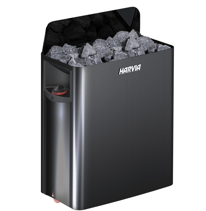 Piec do sauny HarviaThe Wall SW45 Black Steel