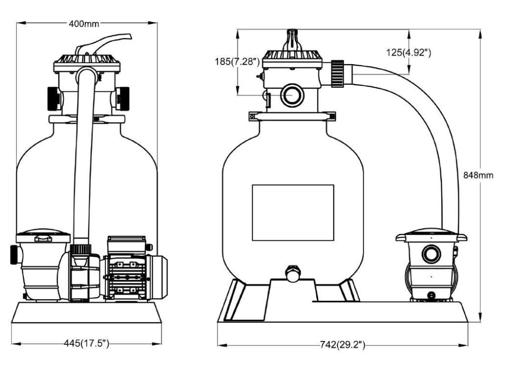 Filtr piaskowy do basenu Saturn