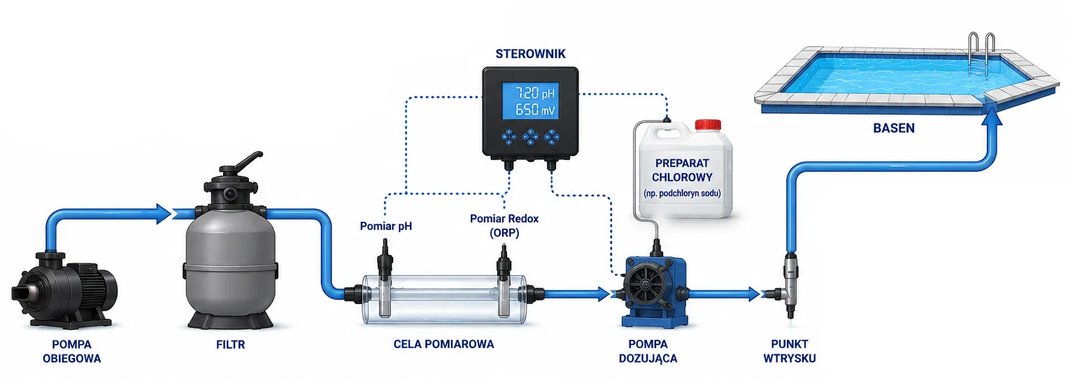 Automatyczna dezynfekcja chlorem Automatyczna dezynfekcja chlorem