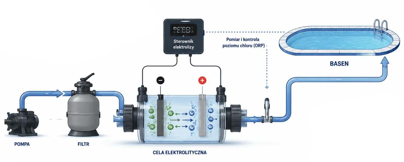 Zasada działania elektrolizy soli Zasada działania elektrolizy soli